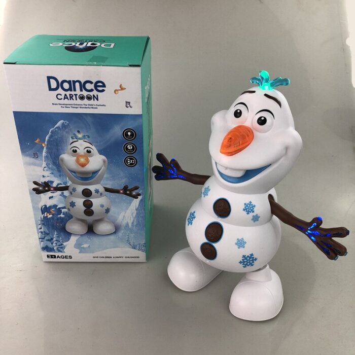 2020 New Disney Frozen 2 elsa Dancing Olaf Music Toys Kawaii Light Electric Cartoon Snowman Doll kids Christmas Birthday Gift