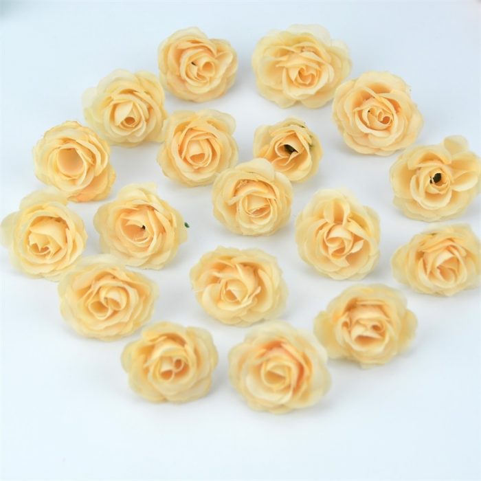 10/50/100pcs 2.5cm Mini Silk Artificial Rose Flower Heads For Wedding Party Home Decoration DIY Accessories Fake Flowers Craft