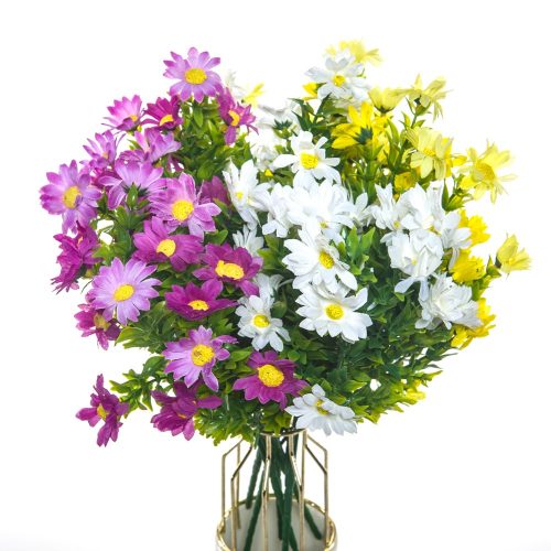 1 Bunch Silk Daisy Bouquet Artificial Flowers Vases for Home Decor Accessories Arrangement Diy Wedding Photo Props Fake Plants