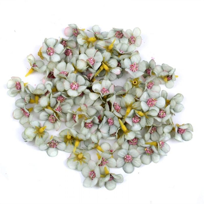 50pcs 2cm Multicolor Mini Silk Artificial Daisy Flower Head For Crown Wedding Garland Decoration Handmade DIY Scrapbooking Craft